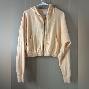 Aeropostale Cropped Peach Hoodie